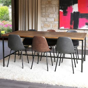 Table à manger marqueterie 200 cm VARSOVIE